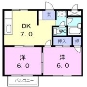 シティハイツ源Ⅱの間取り画像