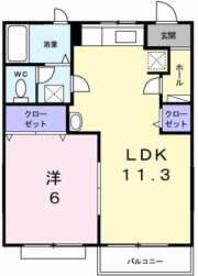 スカイハイツⅢの間取り画像