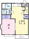スカイハイツⅢの間取り画像