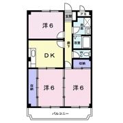 花崎マンションの間取り画像