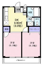 シティハイツ佐藤Bの間取り画像
