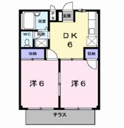 シティハイツ佐藤Bの間取り画像
