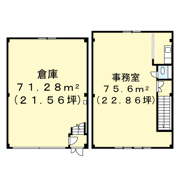 小木南3丁目倉庫付事務所の間取り画像