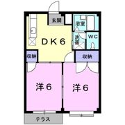 ファミーユ美崎Bの間取り画像