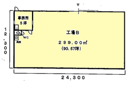東新町工場18Bの間取り画像