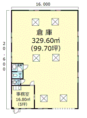 深川5丁目倉庫1725401の間取り画像