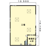 豊橋市飯村町字高山39工場の間取り画像