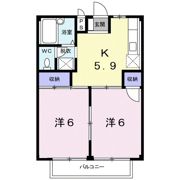 ヒーローハイツの間取り画像