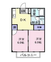 ヒーローハイツの間取り画像