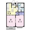 ホワイトルーム飯村Dの間取り画像
