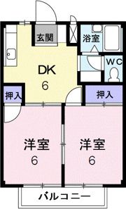 シティハイツ中島の間取り画像