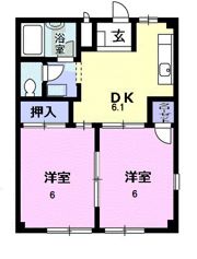 フラワーハイツの間取り画像