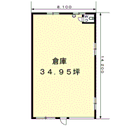 大矢野町中倉庫の間取り画像