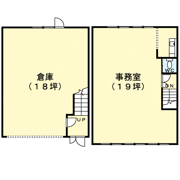 山川野口町倉庫付事務所の間取り画像