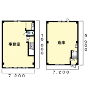 山川野口町倉庫付事務所の間取り画像