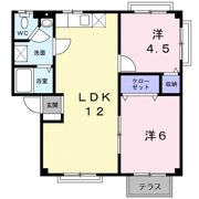 グリーンハイツ塚崎Aの間取り画像