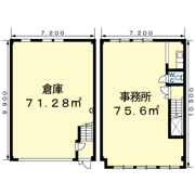 蔵波2033番地倉庫付事務所の間取り画像