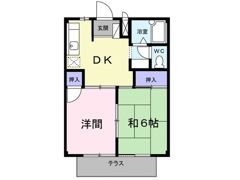片岡ハイツBの間取り画像