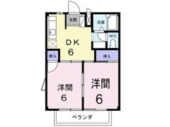 片岡ハイツBの間取り画像