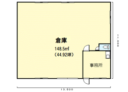 宇美町ゆりが丘倉庫の間取り画像