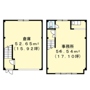 安積町荒井倉庫付事務所 Bの間取り画像