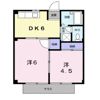 シティハイツ田辺の間取り画像