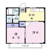 シティハイツ田辺の間取り画像