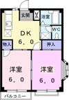 エルディムユタカの間取り画像