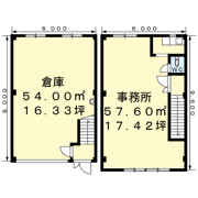 横江1丁目倉庫付事務所（P）の間取り画像