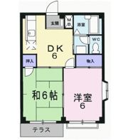 エレガンス杉山Bの間取り画像