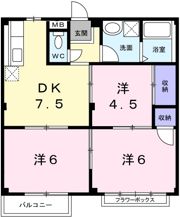 オアシスヤマナの間取り画像