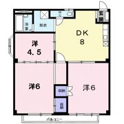 ハイツ河島Eの間取り画像