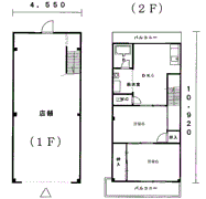 雁の巣2丁目14店舗の間取り画像
