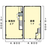 大和町久池井倉庫付事務所の間取り画像