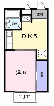 シティハイツ山田Bの間取り画像