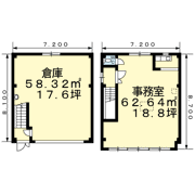 尾ノ上1丁目倉庫付き事務所の間取り画像