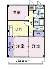 メゾンドユーメイクの間取り画像