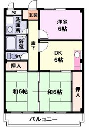 サザンウインドパートⅢの間取り画像