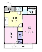 シティハイツ八田の間取り画像
