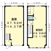 泉区泉中央2丁目倉庫付事務所Ⅰの間取り画像