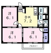 シティハイツSUZUKIⅡの間取り画像