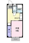 KNハイツの間取り画像