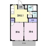 シティハイツ新正Bの間取り画像
