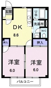 エコハイツの間取り画像