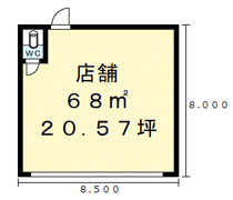 和歌山市善明寺店舗 Ⅱの間取り画像