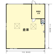 岡田3丁目329倉庫 Bの間取り画像