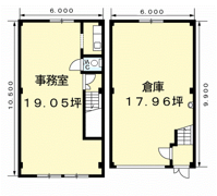 相川2丁目倉庫付事務所Aの間取り画像