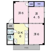 シティハイツ沖川Bの間取り画像