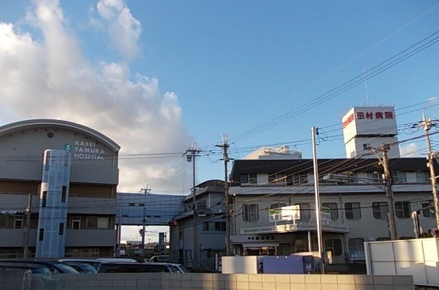 近くの河西田村病院様まで650m(徒歩9分)