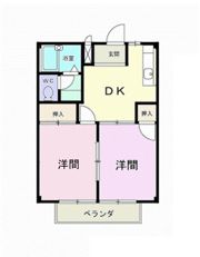 ハイツ粟野Bの間取り画像